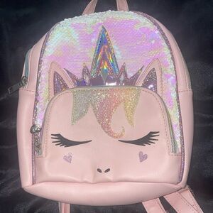Mini pink princess unicorn backpack